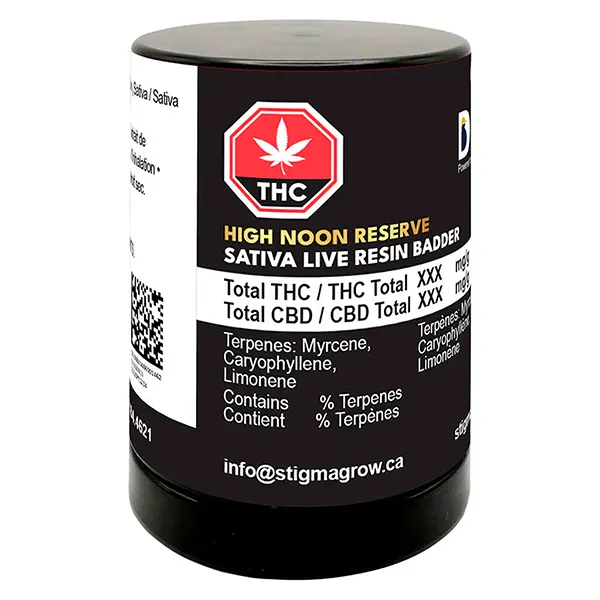 Image for High Noon Reserve Sativa Live Resin Badder, cannabis all products by Dab Bods