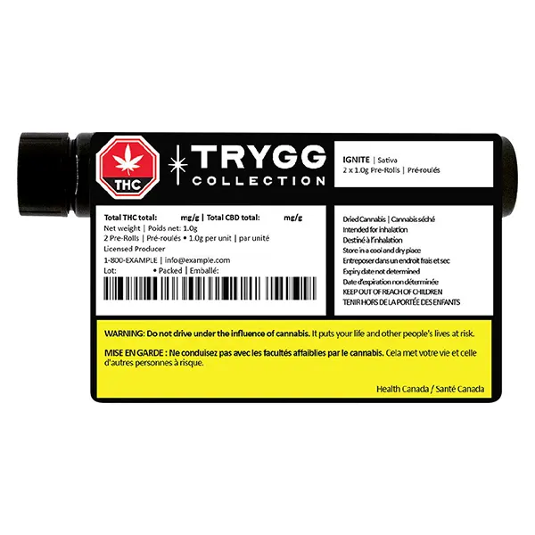 Image for IGNITE Pre-Roll, cannabis pre-rolls by Trygg Collection