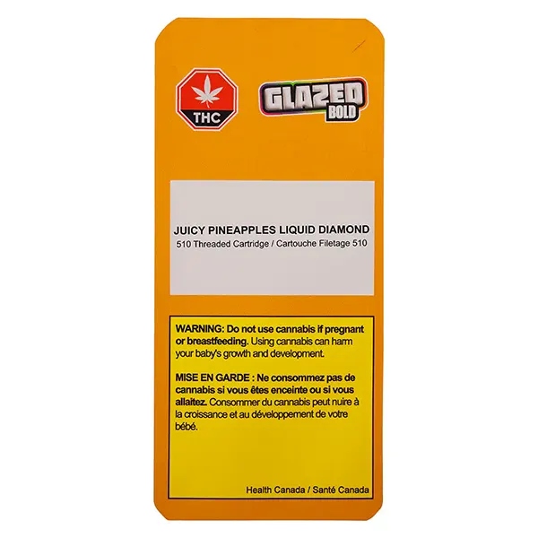 Image for Juicy Pineapples Liquid Diamond 510 Thread Cartridge, cannabis all products by BOLD