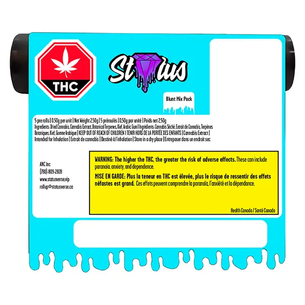 Image for Liquid Diamond Infused Kief Coated Blunt Mix Pack, cannabis blunts by Status