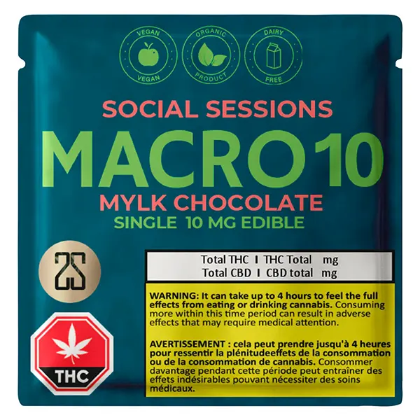 Macro 10 - Vegan “Mylk” Chocolate Single 10 (Chocolates) by Social Sessions
