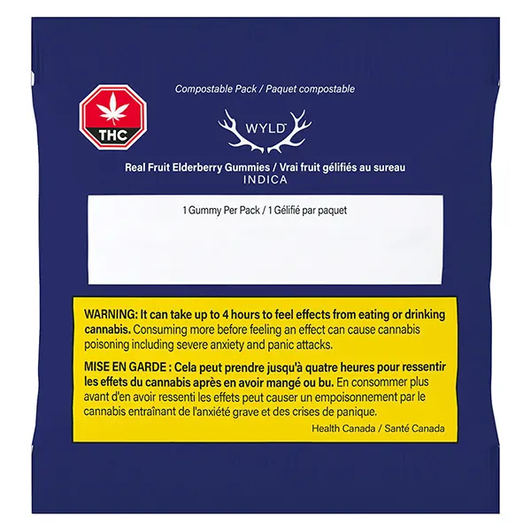 Image for Real Fruit Elderberry Indica Gummies 2:1 THC:CBN, cannabis all products by WYLD
