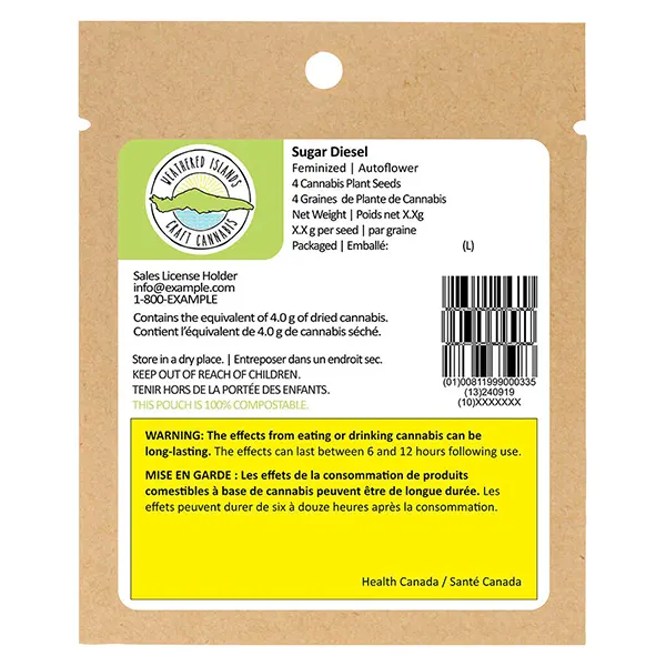 Image for Sugar Diesel Feminized Seeds, cannabis seeds by Weathered Islands Craft Cannabis