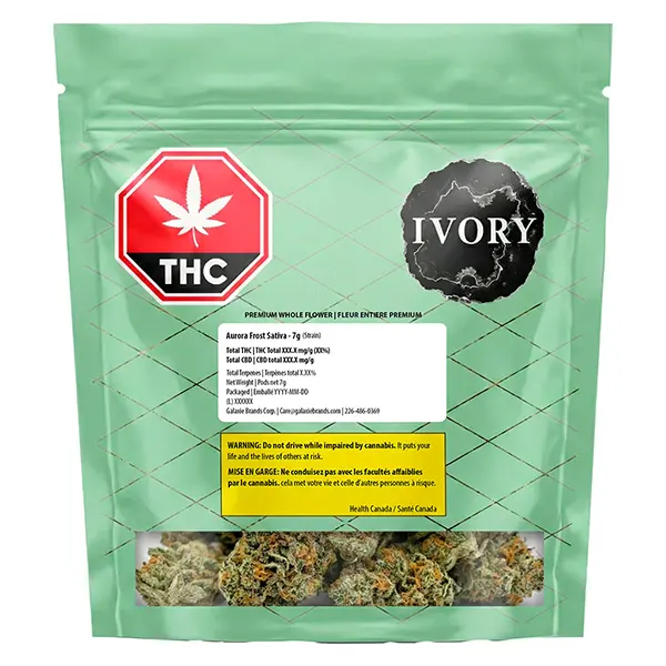 Image for Aurora Frost, cannabis dried flower by Ivory