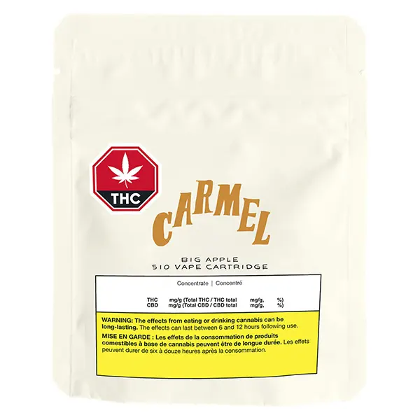 Image for Big Apple Pure Live Resin 510 Thread Cartridge, cannabis vapes by Carmel