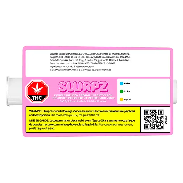 Image for Double Infused Pre-Roll - Variety Pack, cannabis all products by SlurpZ