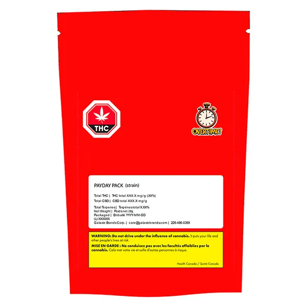 Image for Payday Pack, cannabis dried flower by Overtime