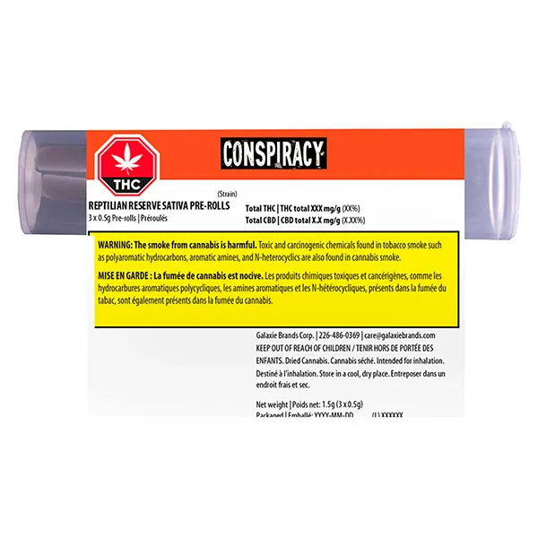 Image for Reptilian Reserve Pre-Roll, cannabis all products by Conspiracy