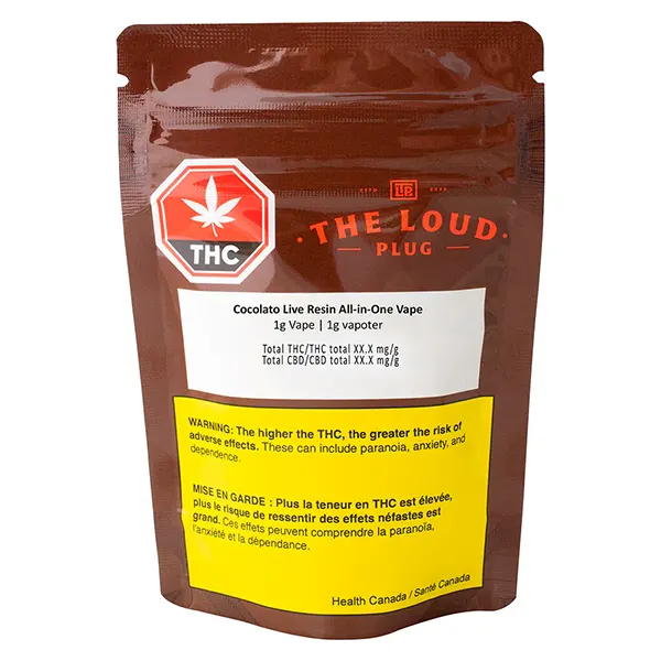 Image for Cocolato Live Resin All-in-One Vape, cannabis vapes by The Loud Plug