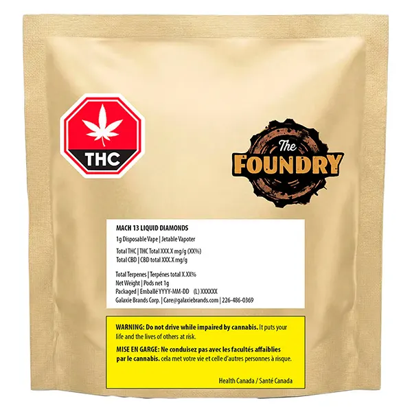 Image for Mach 13 Liquid Diamonds AIO Vape, cannabis all products by The Foundry