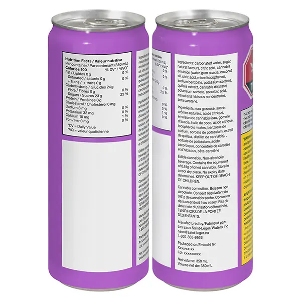 Image for Hawaiian Rain Cannabis-Infused Carbonated Beverage, cannabis beverages by Green Monke