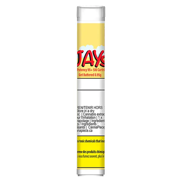 Image for High Potency 95+ 510 Thread Cartridge Get Buttered, cannabis all products by Jays