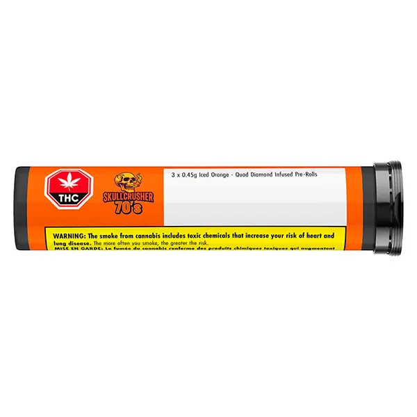 Iced Orange - Quad Diamond Infused Pre-Roll (Pre-Rolls) by Skullcrusher by RAD
