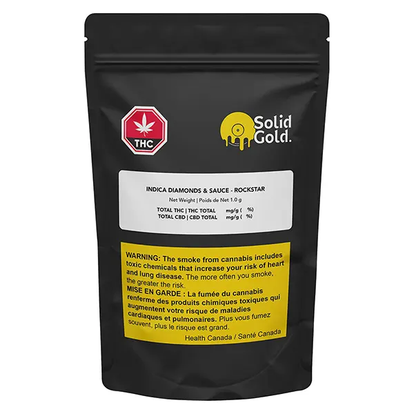 Image for Indica Diamonds & Sauce - Rockstar, cannabis all products by Solid Gold