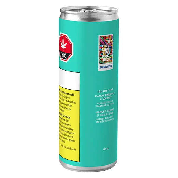 Image for Island Time Mango Pineapple & Coconut Sparkling Juice, cannabis beverages by Collective Project