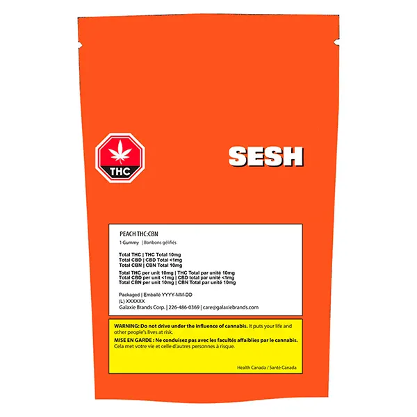 Image for Peach Dream THC:CBN, cannabis all products by SESH