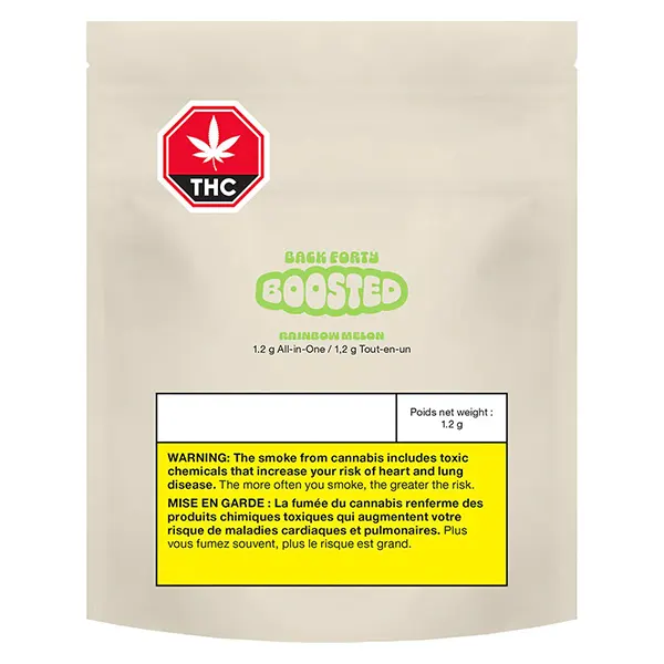 Image for Rainbow Melon BOOSTED All-In-One Vape, cannabis all products by Back Forty