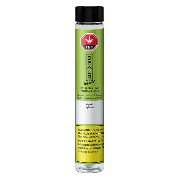 Image for Raspberry Lime Paloma Infused Pre-Roll, cannabis pre-rolls by DEALR