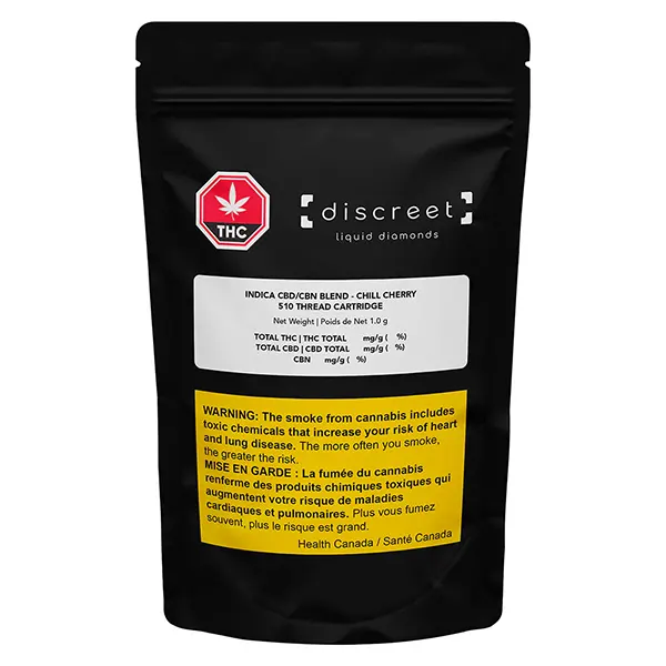 Image for Indica CBD/CBN Blend - Chill Cherry 510 Thread Cartridge, cannabis vapes by Discreet