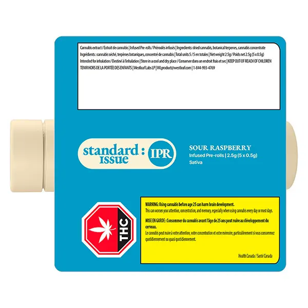 Image for Sour Raspberry Infused Pre-Roll, cannabis all products by Standard Issue