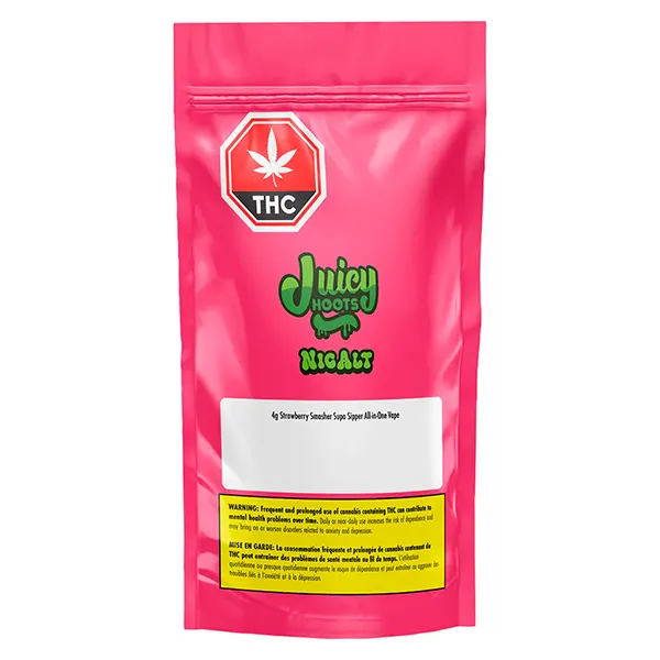 Image for Strawberry Smasher Supa Sipper All-in-One Vape, cannabis all products by Juicy Hoots