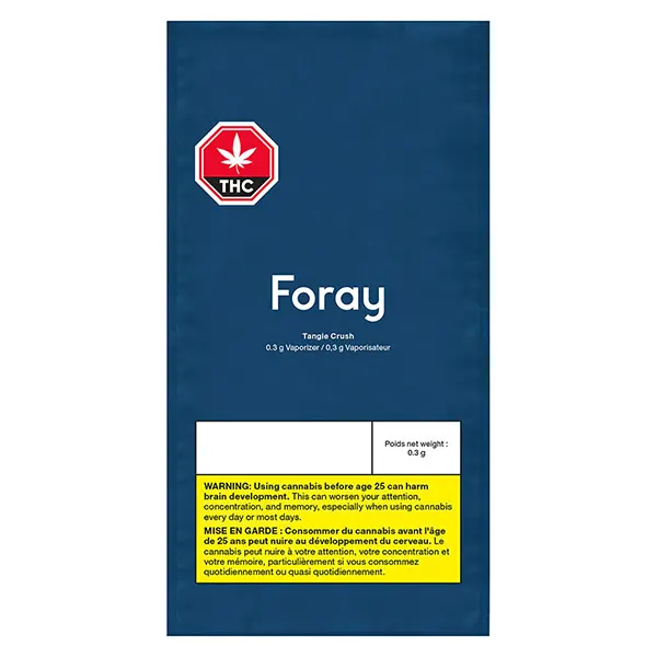 Image for Tangie Crush Disposable Vape Pen, cannabis vapes by Foray