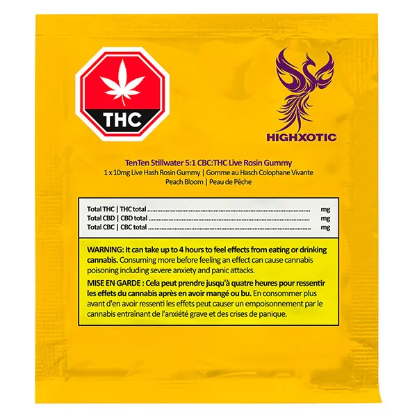Image for TenTen Stillwater 5:1 CBC:THC Live Rosin Gummy, cannabis all products by HighXotic