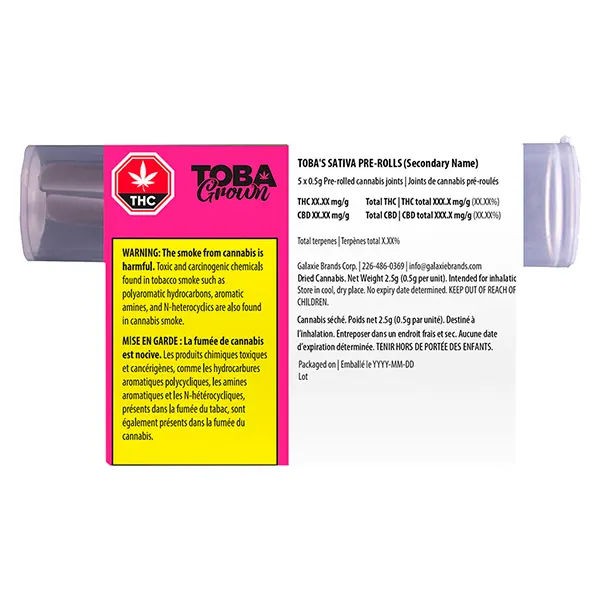 Image for Toba's Sativa Pre-Roll, cannabis pre-rolls by TobaGrown