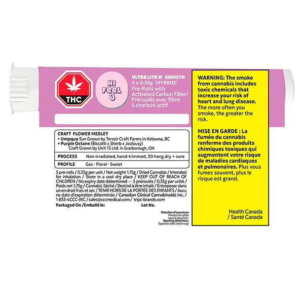 Image for Ultra Lite N' Smooth Pre-Roll Pack, cannabis all products by hifeelu
