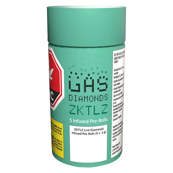 Image for ZKTLZ Live Diamonds Infused Pre-Roll, cannabis all products by GAS