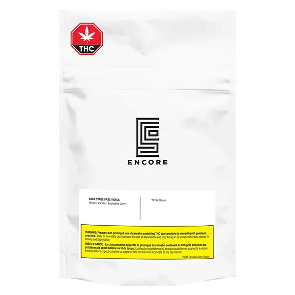 Image for Back Stage Pass Indica, cannabis dried flower by Encore Supply Co