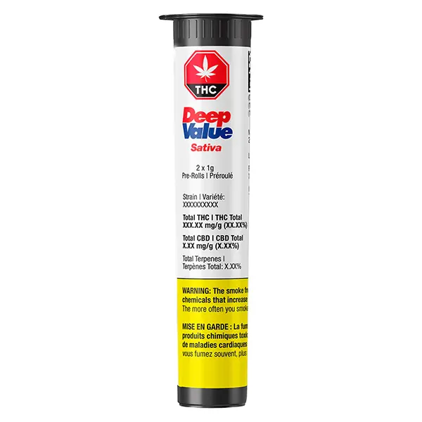 Image for Deep Value Pre-Roll Sativa, cannabis all products by Volo