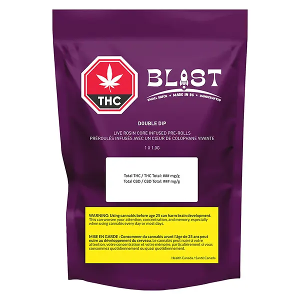 Image for Double-Dip Live Rosin Core Infused Pre-Roll, cannabis all products by Blast