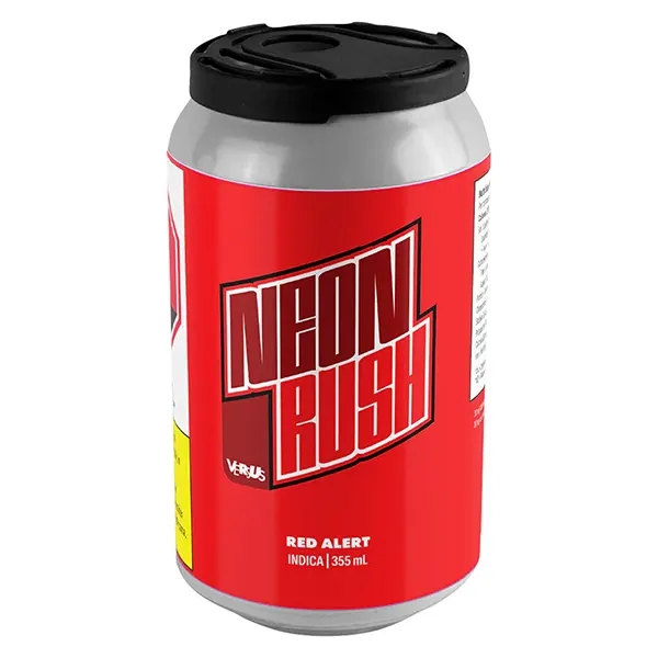 Image for Neon Rush Red Alert, cannabis beverages by Versus