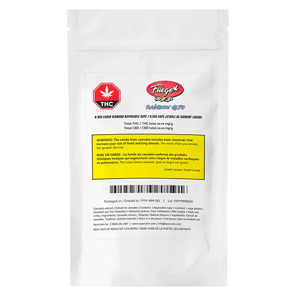 Image for Rainbow GLTO Liquid Diamond Disposable Vape, cannabis all products by Fuego