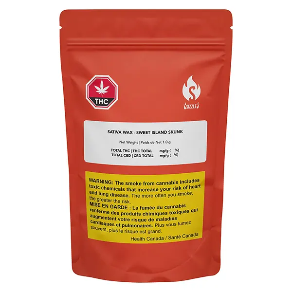Image for Sativa Wax - Sweet Island Skunk, cannabis concentrates by Sizzle