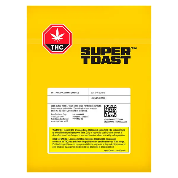 Image for Sgt. Pineapple Slims, cannabis pre-rolls by Super Toast