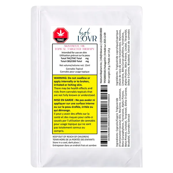 Image for Skintimate Oil - Topical Targeted Therapy, cannabis all products by High LOVR