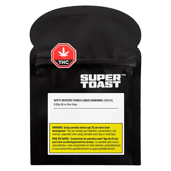 Image for WTF Mystery Punch Liquid Diamonds All-in-One Vape, cannabis all products by Super Toast
