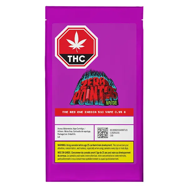 Image for ZeroPoint95 - The Red One 510 Thread Cartridge, cannabis vapes by No Future