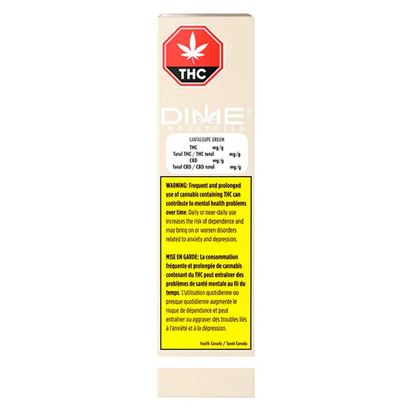 Image for Cantaloupe Dream - Liquid Diamond Disposable, cannabis vapes by Dime Industries