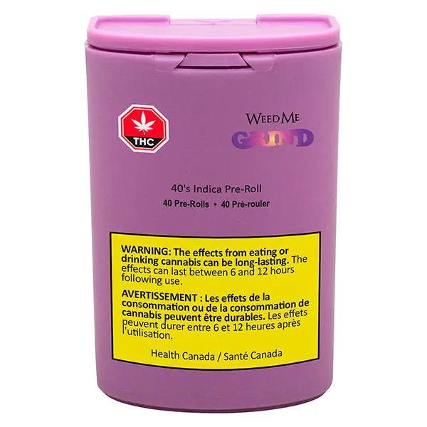 Image for 40's Indica Pre-Roll, cannabis all products by Weed Me