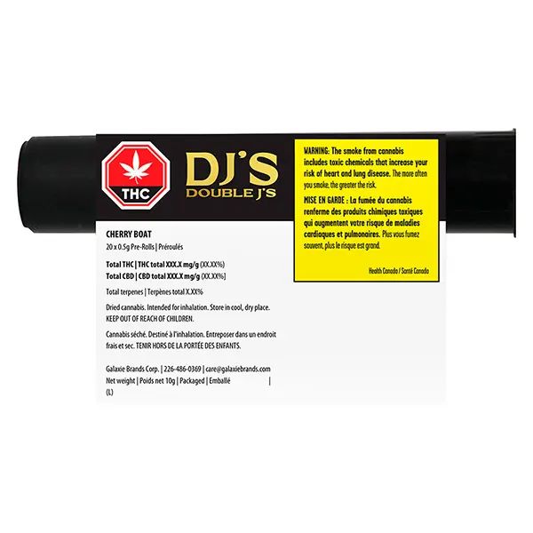 Image for Cherry Boat Pre-Roll, cannabis all products by Double J's