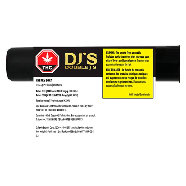 Image for Cherry Boat Pre-Roll, cannabis all products by Double J's