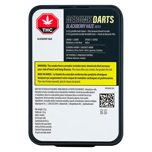 Image for Blackberry Haze Triple-Infused Bubble Hash Darts, cannabis all products by Debunk