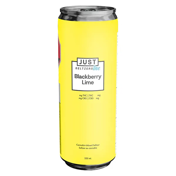 Image for Blackberry Lime 2.5 THC + 5 CBG, cannabis beverages by Just Seltzers