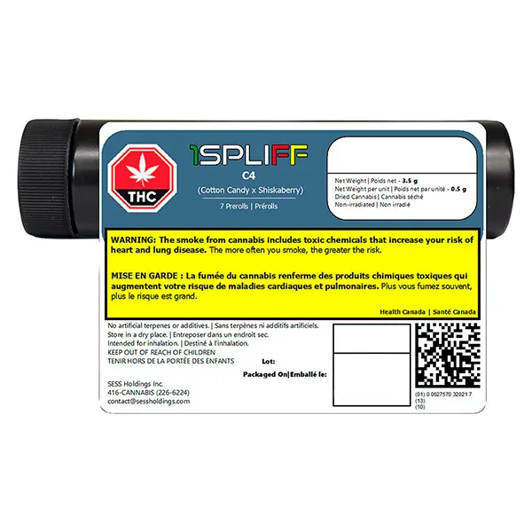 Image for C4 Pre-Roll, cannabis pre-rolls by 1Spliff