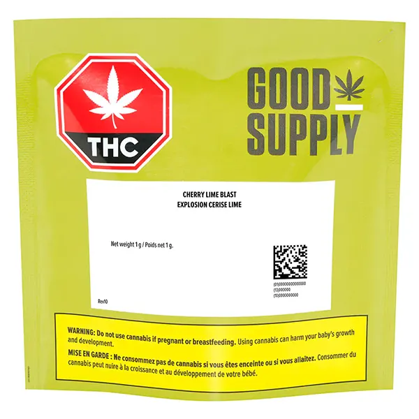 Image for Cherry Lime Blast 510 Thread Cartridge, cannabis vapes by Good Supply