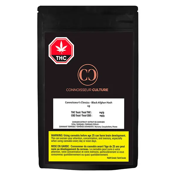 Image for Connoisseur's Classics - Black Afghan Hash, cannabis concentrates by Connoisseur Culture