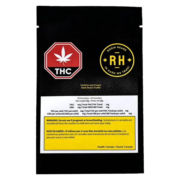 Image for Cookies and Cream Hash Rosin Truffle, cannabis edibles by Rosin Heads